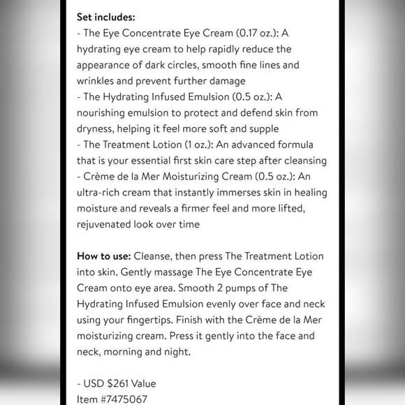 La Mer Discovery Collection Set *Nordstrom Exclusive Sold Out* - Picture 3 of 3